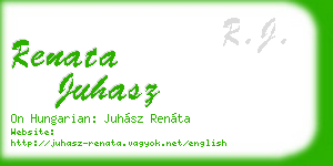 renata juhasz business card